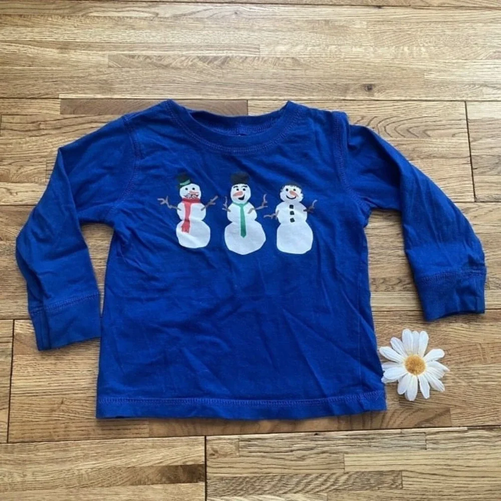 Gymboree Snowman Shirt Size 12-18 Months